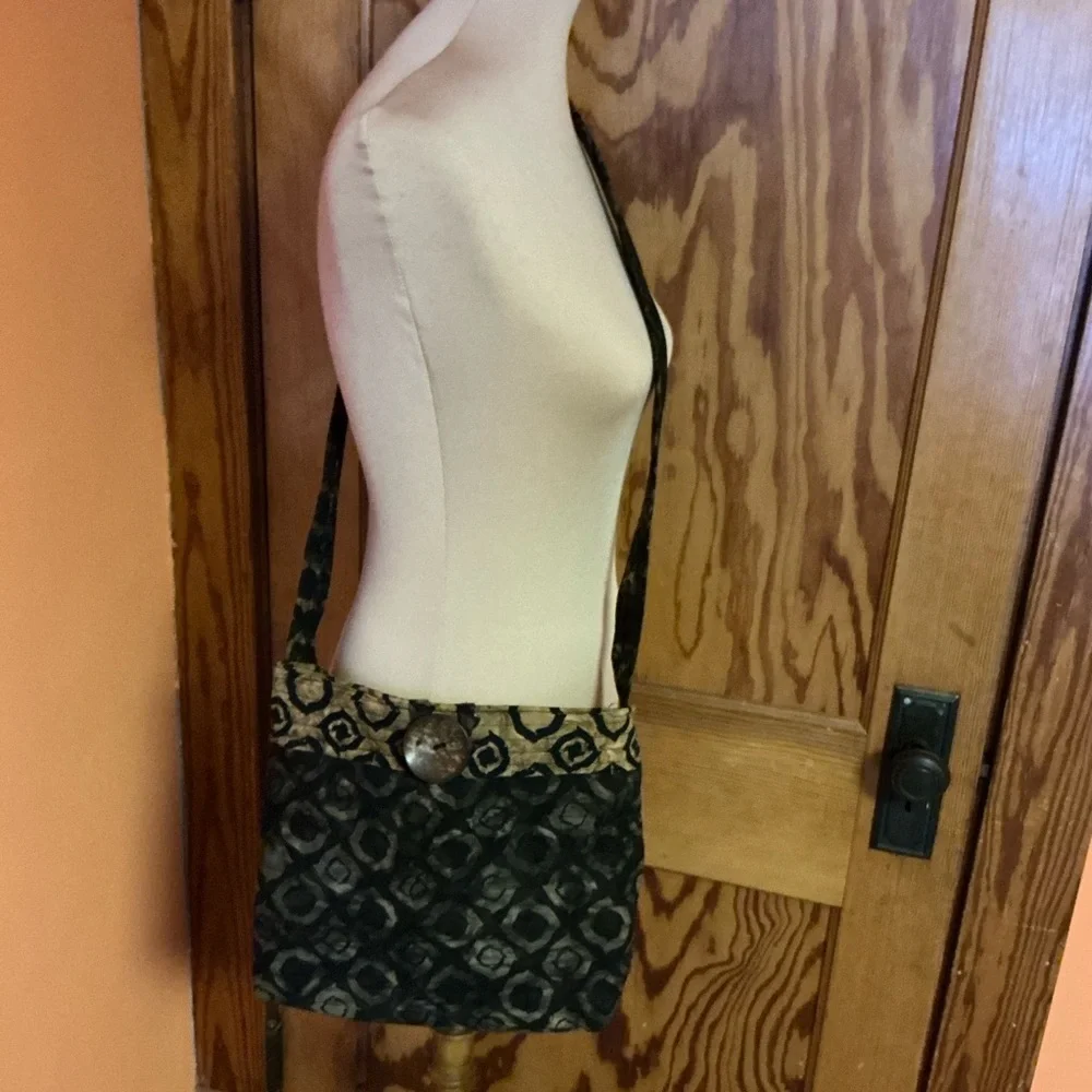 Boho hippie chic batik handmade purse